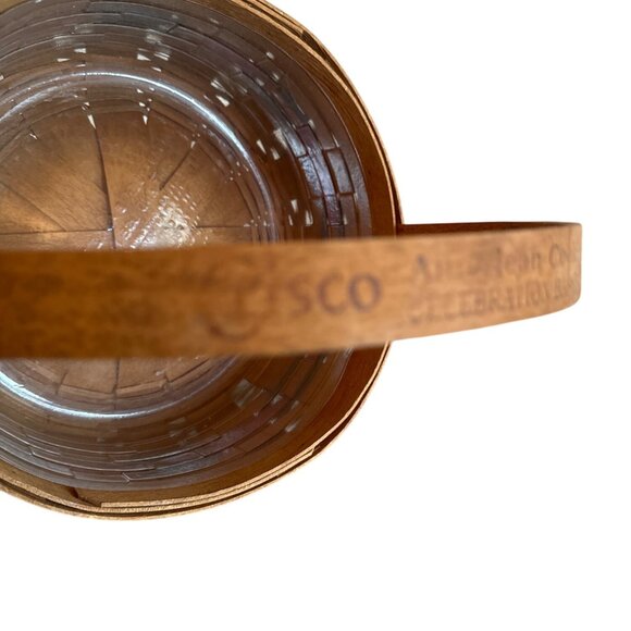 Longaberger Criso Collab Handwoven Pie Basket w/ Handle 1992 Collectible Vintage - Picture 2 of 5